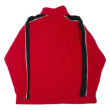 WINNERS CIRCLE 1/4 Zip Mens Fleece Jacket Red L