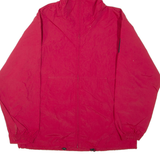 NAUTICA Lightweight Mens Track Jacket Red Nylon Hooded L
