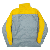 STARTER Mens Jacket Grey Nylon Colourblock L