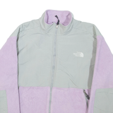 THE NORTH FACE Girls Fleece Jacket Purple Colourblock XL