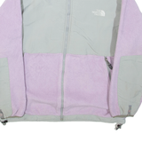 THE NORTH FACE Girls Fleece Jacket Purple Colourblock XL