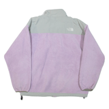 THE NORTH FACE Girls Fleece Jacket Purple Colourblock XL