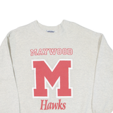 LEE Maywood Hawks Mens Sweatshirt Grey USA L