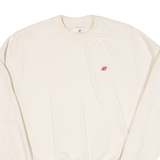 NEW BALANCE Womens Sweatshirt Beige XS
