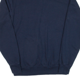 CHAMPION Mens Sweatshirt Blue 1/4 Zip S
