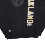 CHAMPION Oakland University Mens Sweatshirt Black USA M