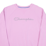 CHAMPION Womens Sweatshirt Purple M