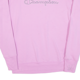 CHAMPION Womens Sweatshirt Purple M