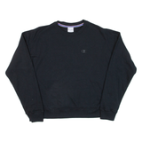 CHAMPION Womens Sweatshirt Black S