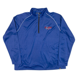 CHASE AUTHENTICS Mens Sweatshirt Blue 1/4 Zip USA XL