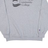 CHAMPION Grand Rapids Community College Mens Sweatshirt Grey USA L