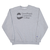 CHAMPION Grand Rapids Community College Mens Sweatshirt Grey USA L