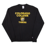 CHAMPION Colorado College Tigers Mens Sweatshirt Black USA M