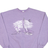 HERITAGE Boats Womens Sweatshirt Purple L