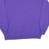 HANES Mens Sweatshirt Purple L