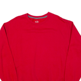 FRUIT OF THE LOOM Mens Sweatshirt Red L
