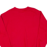 FRUIT OF THE LOOM Mens Sweatshirt Red L