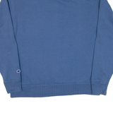 CHAMPION Mens Sweatshirt Blue 1/4 Zip L