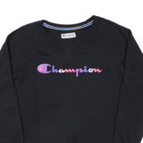 CHAMPION Womens Sweatshirt Black L