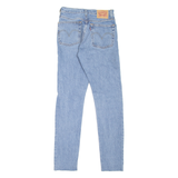 LEVI'S 501S Jeans Distressed Womens Blue Skinny Straight Stone Wash W24 L30
