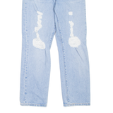 LEVI'S 501 BIG E Jeans Distressed Womens Blue Regular Straight W24 L26