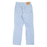 LEVI'S 501 BIG E Jeans Distressed Womens Blue Regular Straight W24 L26