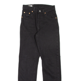LEVI'S 501 BIG E Jeans Womens Black Regular Straight W23 L28