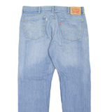 LEVI'S 505 Jeans Mens Blue Regular Straight Stone Wash W38 L32