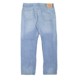 LEVI'S 505 Jeans Mens Blue Regular Straight Stone Wash W38 L32