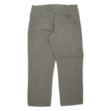 DICKIES Carpenter Workwear Mens Jeans Green Relaxed Tapered W40 L32