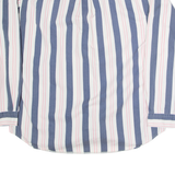 TOMMY HILFIGER Mens Shirt White Striped Long Sleeve L