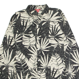 GUESS Mens Shirt Black Crazy Pattern Long Sleeve XL