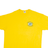 STARTER Green Bay Packers Mens T-Shirt Yellow 90s USA 2XL