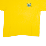 STARTER Green Bay Packers Mens T-Shirt Yellow 90s USA 2XL