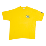 STARTER Green Bay Packers Mens T-Shirt Yellow 90s USA 2XL