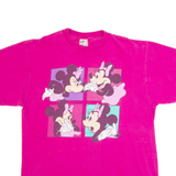 DISNEY Minnie Mouse Womens T-Shirt Pink XL