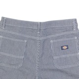 DICKIES Womens Casual Shorts Blue Striped M W32