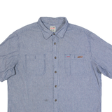 DICKIES Mens Shirt Blue Striped XL