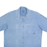 DICKIES Mens Denim Shirt Blue L