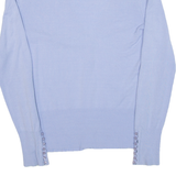 NAVYBOOT Womens Cardigan Blue V-Neck Tight Knit S