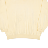 TOMMY HILFIGER Mens Jumper Yellow V-Neck Tight Knit L