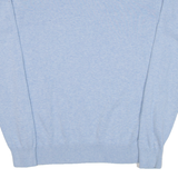 TOM TAILOR Mens Jumper Blue V-Neck Tight Knit M