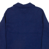 Womens Cardigan Blue Cable Knit M