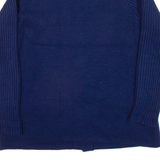 Womens Cardigan Blue Cable Knit M