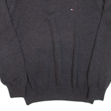 TOMMY HILFIGER Mens Jumper Grey Tight Knit M