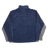NAUTICA Mens Fleece Blue 1/4 Zip 2XL