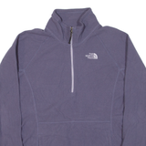 THE NORTH FACE Womens Fleece Purple 1/4 Zip M