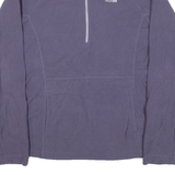 THE NORTH FACE Womens Fleece Purple 1/4 Zip M