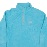 THE NORTH FACE Womens Fleece Blue 1/4 Zip L