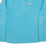THE NORTH FACE Womens Fleece Blue 1/4 Zip L
